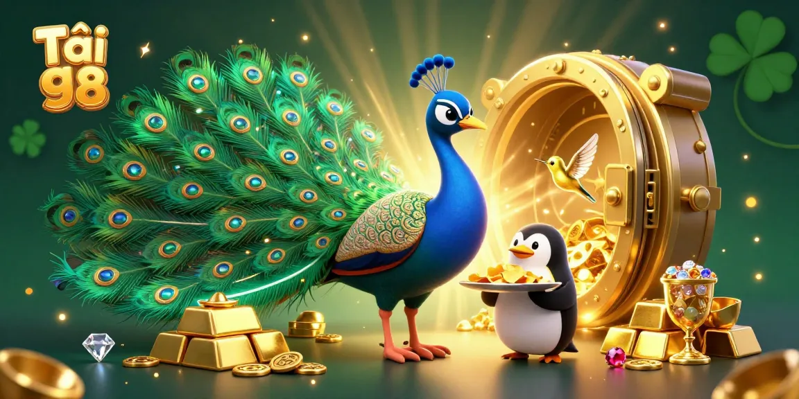 Experience the thrill of Tải go 88 with a colorful 3D scene featuring animated casino characters and sparkling treasures.