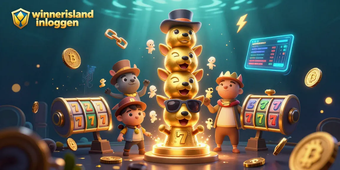 Engage in thrilling gameplay with winnerisland inloggen showcasing vibrant animated gaming elements and crypto coins.